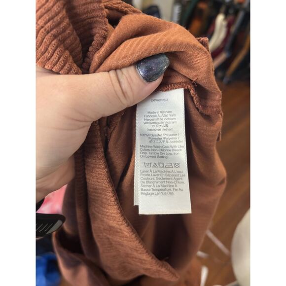 Madewell Corduroy Shacket Rust Brown Plus Size 3X - Picture 7 of 7